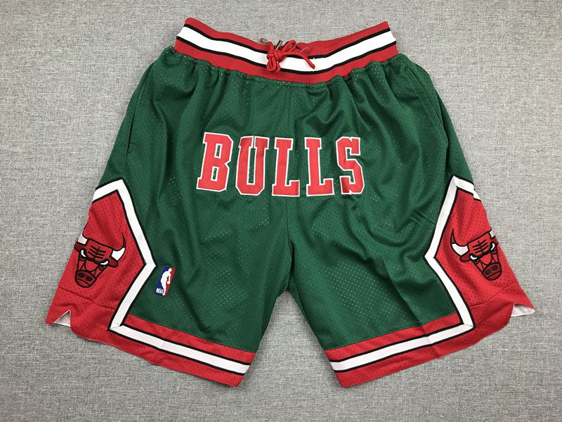 Men NBA Nike Chicago Bulls green shorts